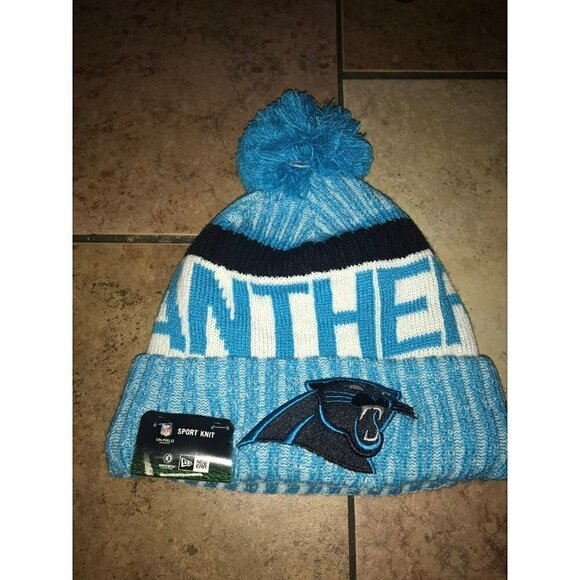 𝅺carolina Panthers New Era‎ Knit Hat - Picture 2 of 7